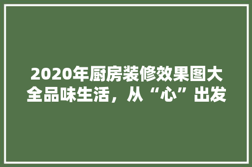 2020年厨房装修效果图大全品味生活，从“心”出发